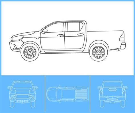 Truck Blueprint Vector Art, Icons, and Graphics for Free Download