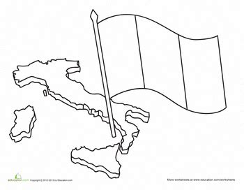 Italian Flag Coloring Page | Flag coloring pages, Italian flag colors ...