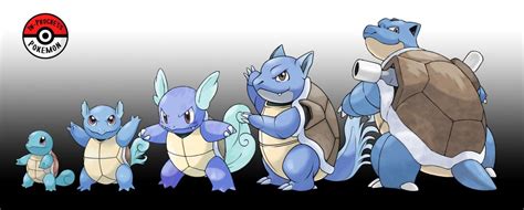 007 - 009 Squirtle Line (Redo) by InProgressPokemon | Pokemon, Pokemon ...