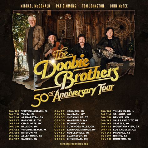 Michael McDonald reunites with The Doobie Brothers for 50th Anniversary ...