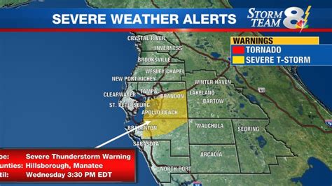 #breaking #weather severe thunderstorm warning including brandon fl ...