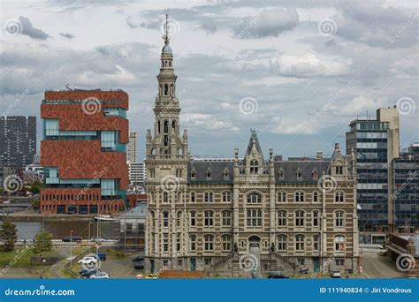 View of Traditional Architecture in Antwerp in Belgium. Editorial Stock ...