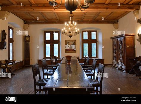 Vianden Castle interior, Luxembourg Stock Photo - Alamy