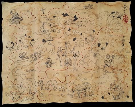 ArtStation - TREASURE HUNT MAP - Family Event