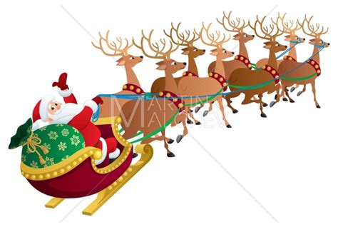 Santa on White Vector Cartoon Clipart Illustration. Santa Claus ...