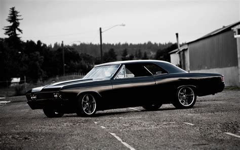 1967 Chevy Impala Black Wallpaper