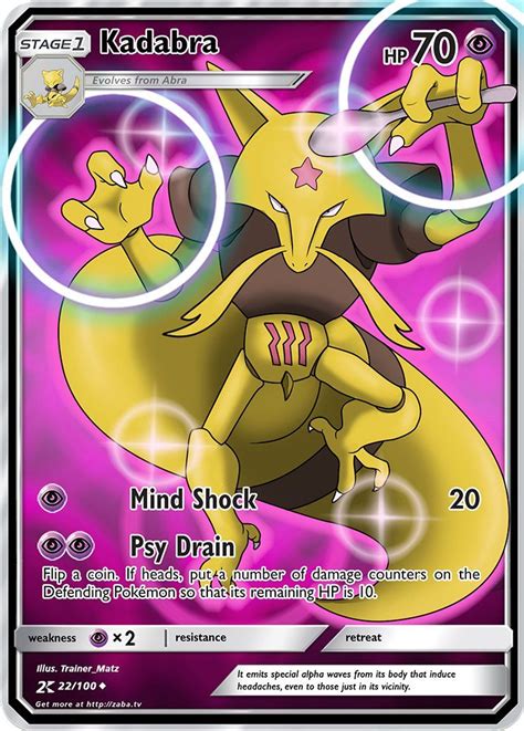 Kadabra Custom Pokemon Card | TCG