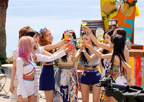 210615 TWICE 'Alcohol Free' MV Shoot Behind - Press photos | kpopping