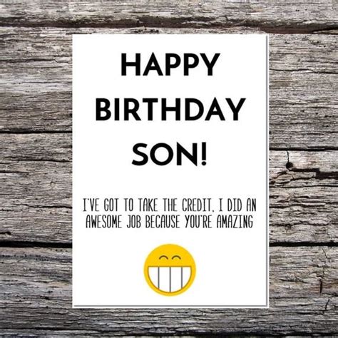 son birthday card funny son birthday card funny happy