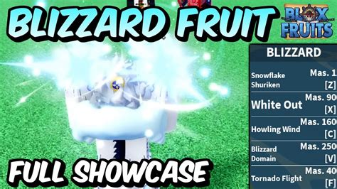 NEW Blizzard Fruit FULL SHOWCASE! | Blox Fruits Blizzard Fruit Full ...