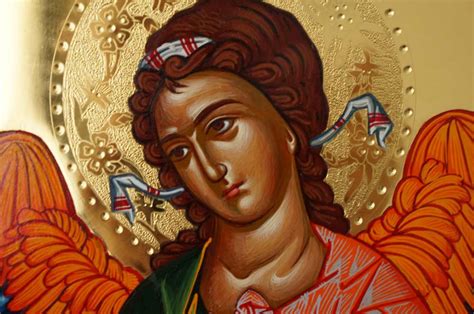 St Archangel Gabriel Icon Hand-painted Byzantine Orthodox Icon - Etsy