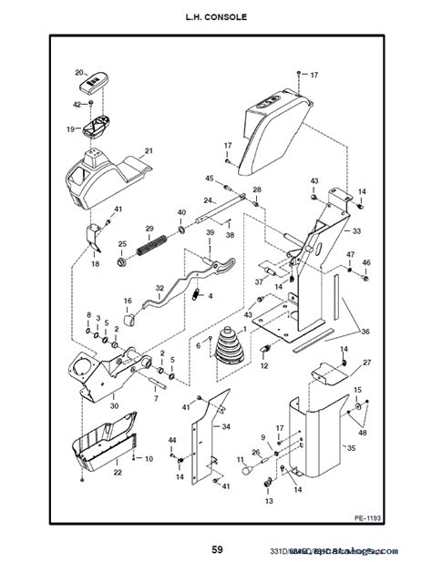 Bobcat 331, 331E, 334 D-Series Excavator Parts Manual PDF