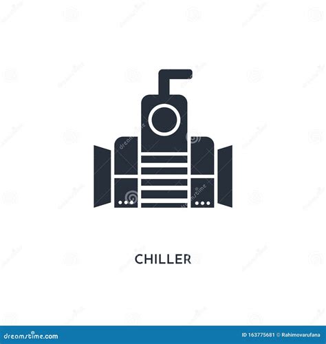 Chiller Icon Vector Isolated On White Background, Chiller Sign , Line ...