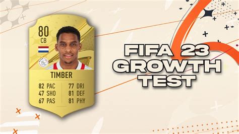 Jurrien Timber Growth Test | FIFA 23 Career Mode - YouTube