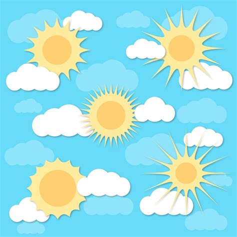 Sun And Clouds Clip Art