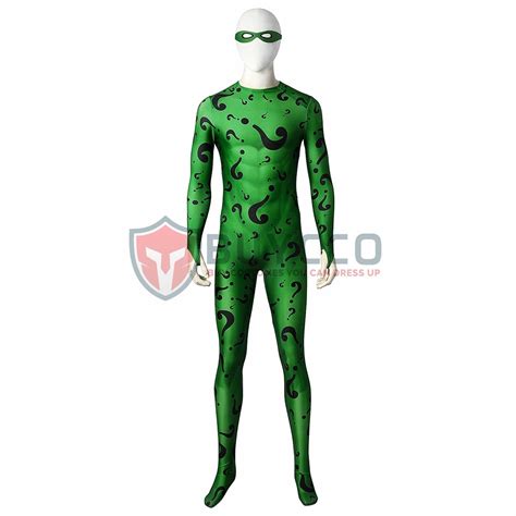 Batman Forever Cosplay Costume Riddler Jim Carrey Cosplay Bodysuits