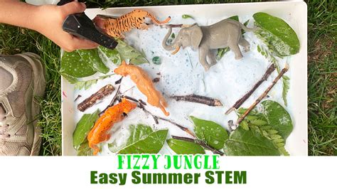 Fizzy Jungle: Easy Summer Science Activity - Happy Toddler Playtime