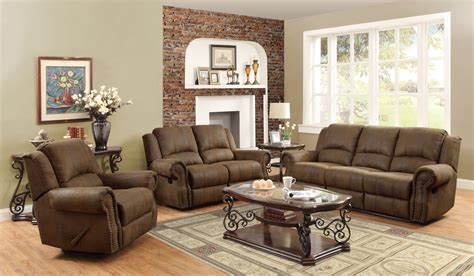 Sir Rawlinson Brown Reclining Living Room Set from Coaster (650151-2 ...