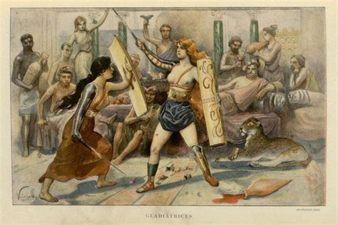 Volunteer Female Gladiators in Ancient Rome - Arkeonews