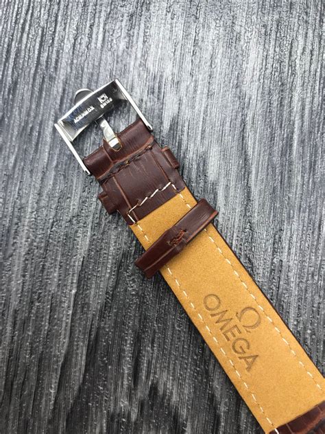 New Omega 18mm Genuine Leather Strap with Silver Buckle For | Etsy