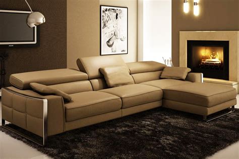 Modern Leather Sectional Sofa Flavio | Leather Sectionals