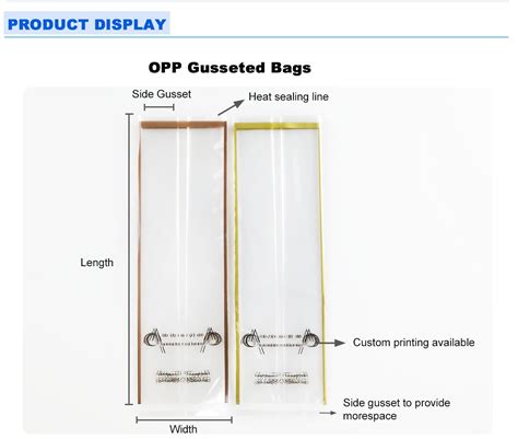 Transparent Gusseted Cellophane Bags Wholesale | Fast Sincere