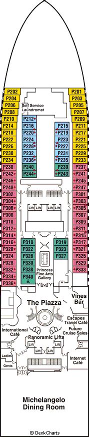 Ruby Princess Deck Plans: Ship Layout, Staterooms & Map - Cruise Critic