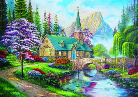 Trefl 500 Piece Adult Large Woodland Seclusion Mountain Scenery Jigsaw ...