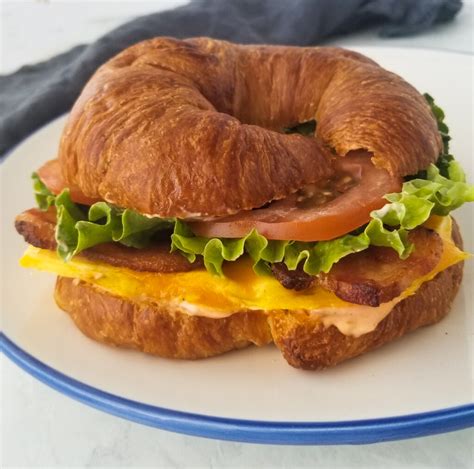 Bacon Egg Cheese Croissant - Amanda Cooks & Styles