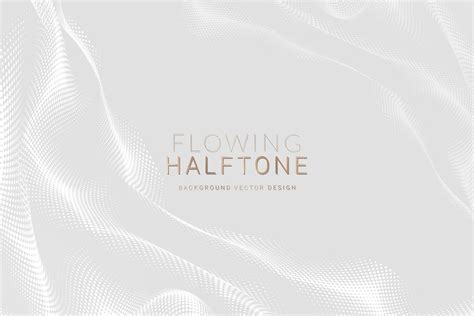 Flowing halftone white background vector | Premium Vector - rawpixel