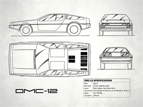 Delorean Blueprints