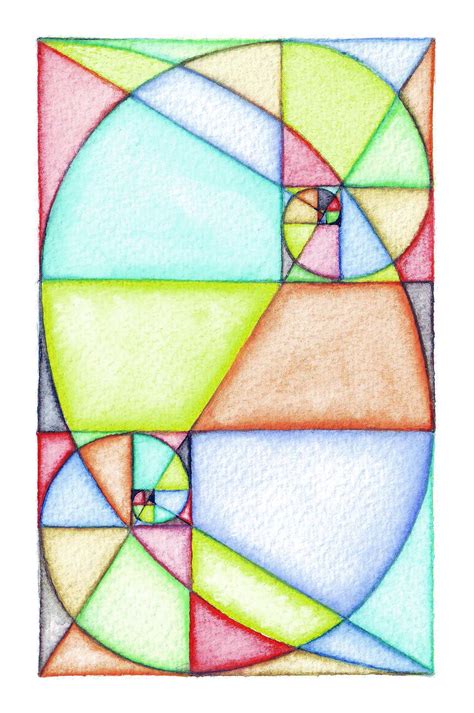 Waldorf ~ 6th grade ~ Geometric Drawing ~ Dual Fibonacci Spirals ~ main ...