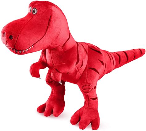 Red Stuffed Dinosaur Plush Toy, Plush Dinosaur Stuffed Animal ...