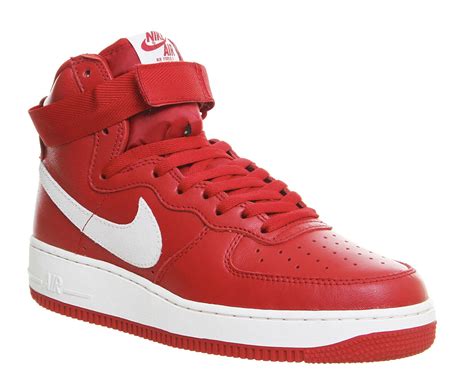 Lyst - Nike Air Force 1 Hi in Red