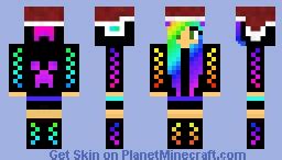 Rainbow Girl Minecraft Skin