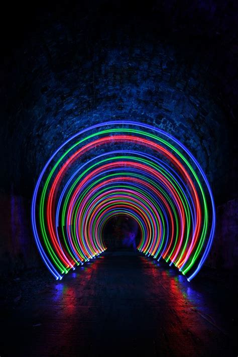 The Tube | Light painting, Neon art, Neon lighting