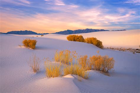 Sunrise Color Over Dunes White Sands Natl Park Photo Print | Photos by ...