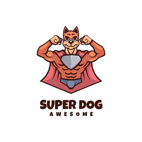 Premium Vector | Super dog logo