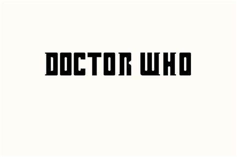 Doctor Who Regular Font Free Download