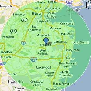 freehold on nj map - center of central NJ | Freehold, Rahway, Point ...