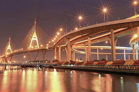 Bhumibol Bridge | Bridge, Chao phraya river in bangkok, Bhumibol