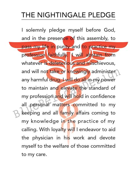 Nurse Quotes Nightingale Pledge Printable Gift for Nurse - Etsy