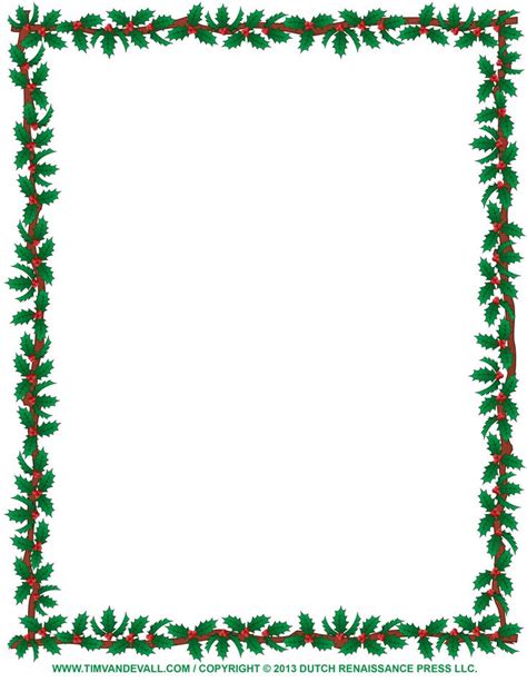 Holiday Borders Clipart | Free download on ClipArtMag