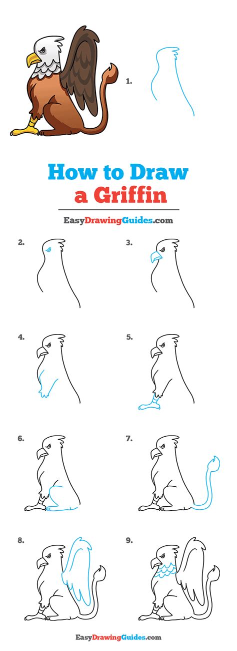 How to Draw a Griffin - Really Easy Drawing Tutorial