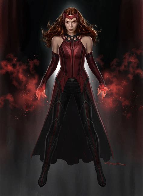 WandaVision: Elizabeth Olsen's Full New Scarlet Witch Costume Revealed ...