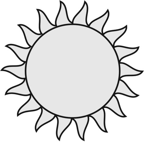 sun clipart black and white - Clip Art Library