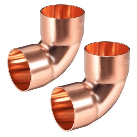 32mm /1.26-inch ID 90 Degree Copper Elbow,Short-Turn Copper Pipe ...