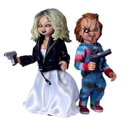 NECA - Bride of Chucky Tiffany & Chucky 8 Clothed Action Figure 2Pk