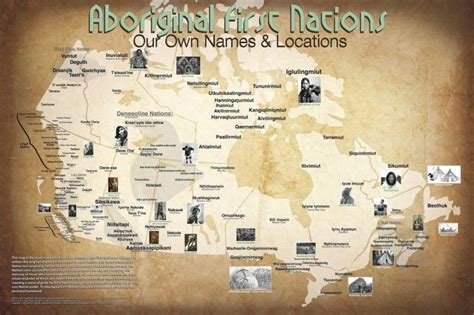 Map of Aboriginal First Nations in Canada, our own names & locations ...