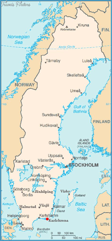 Karlskrona Sweden Map - TravelsFinders.Com